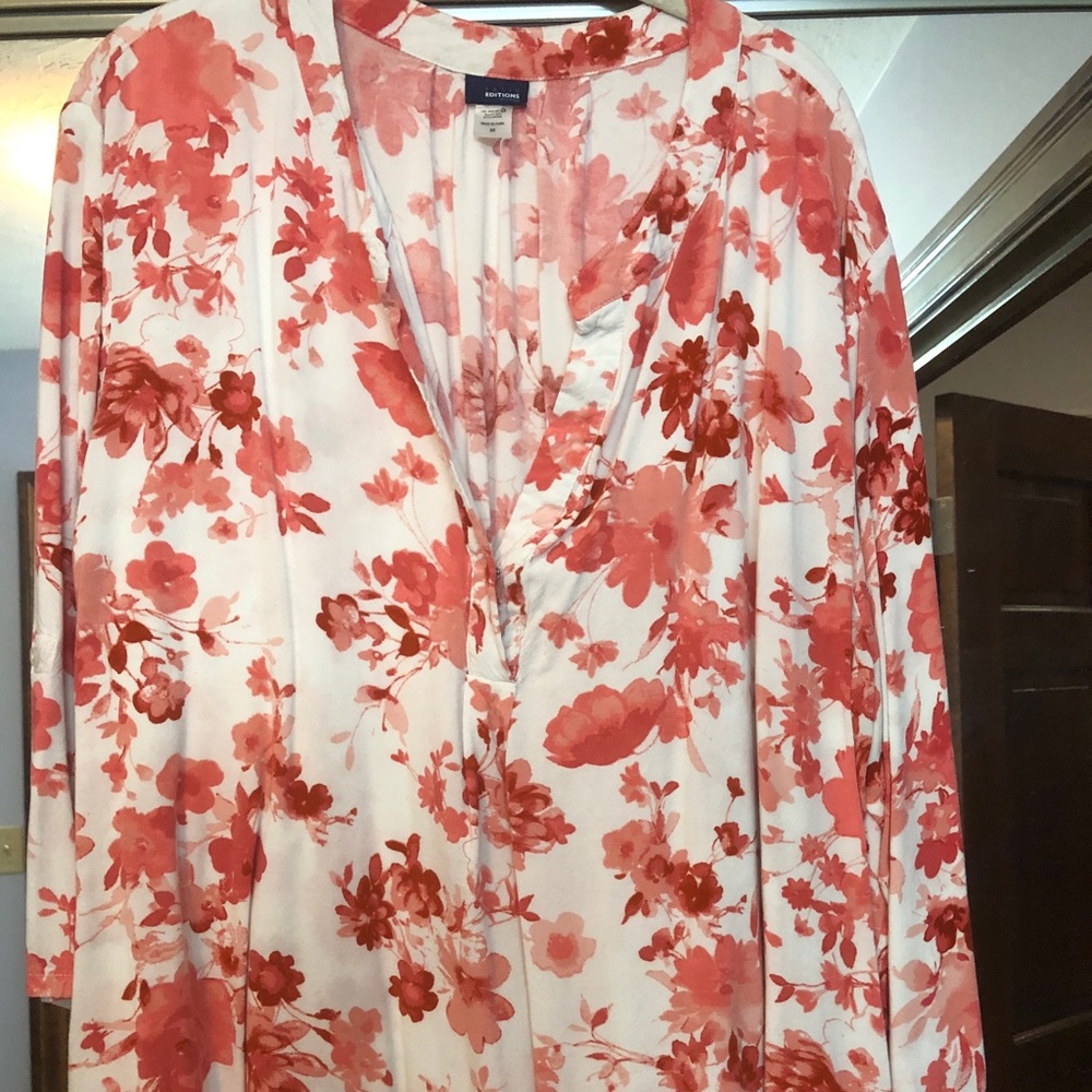 Flower print blouse